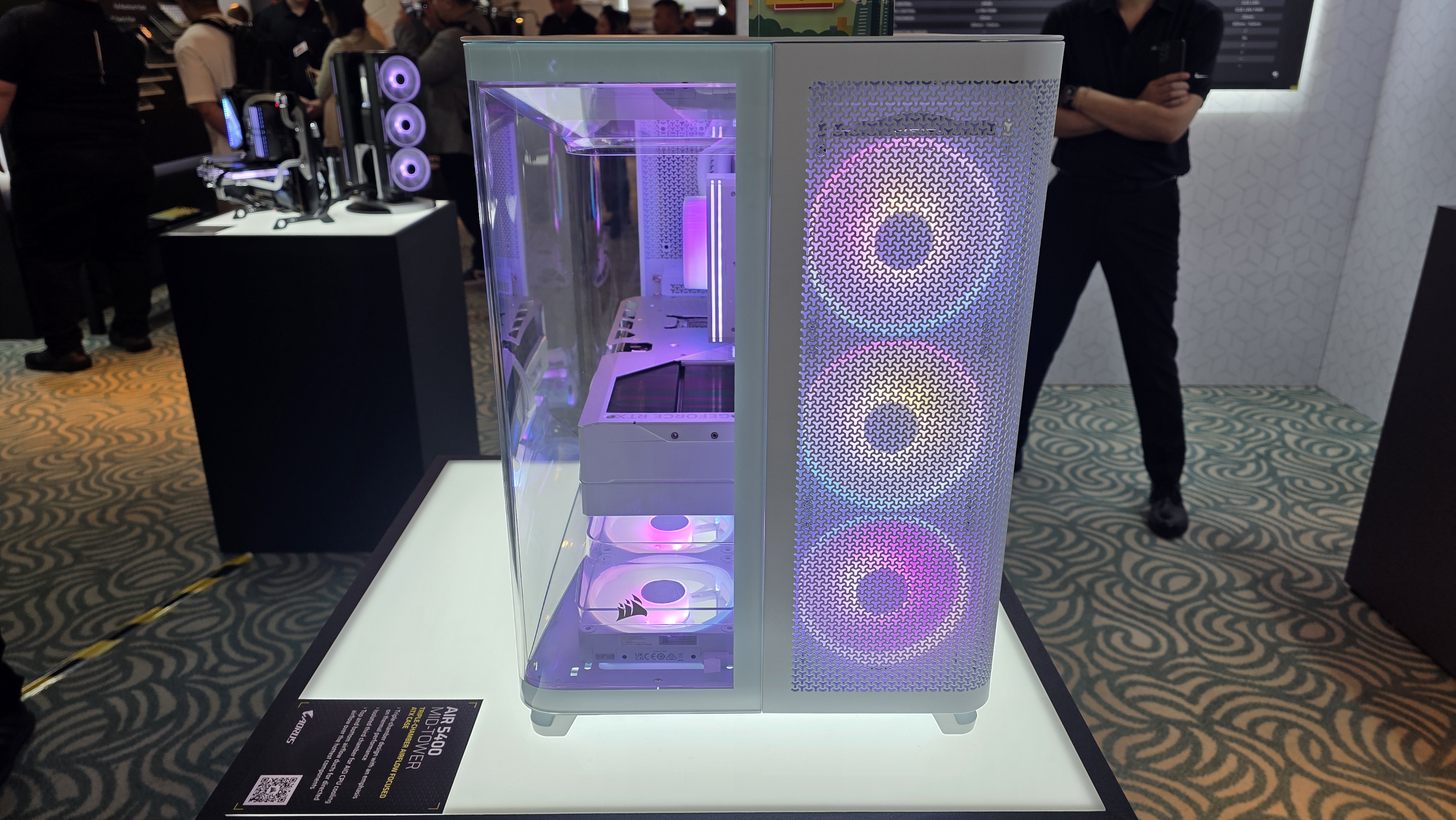 The Corsair Air 5400 case showcased at Computex 2025