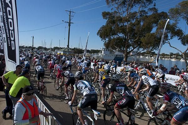 They're off on the final stage of the tour in Paynesville.