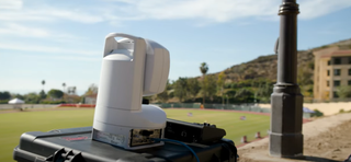 A Canon PTZ camera overlooks the Pepperdine soccer pitch.