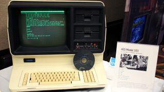 The AES Model 103 at the Vintage Computer Festival held in February 2025 in Orange, California.