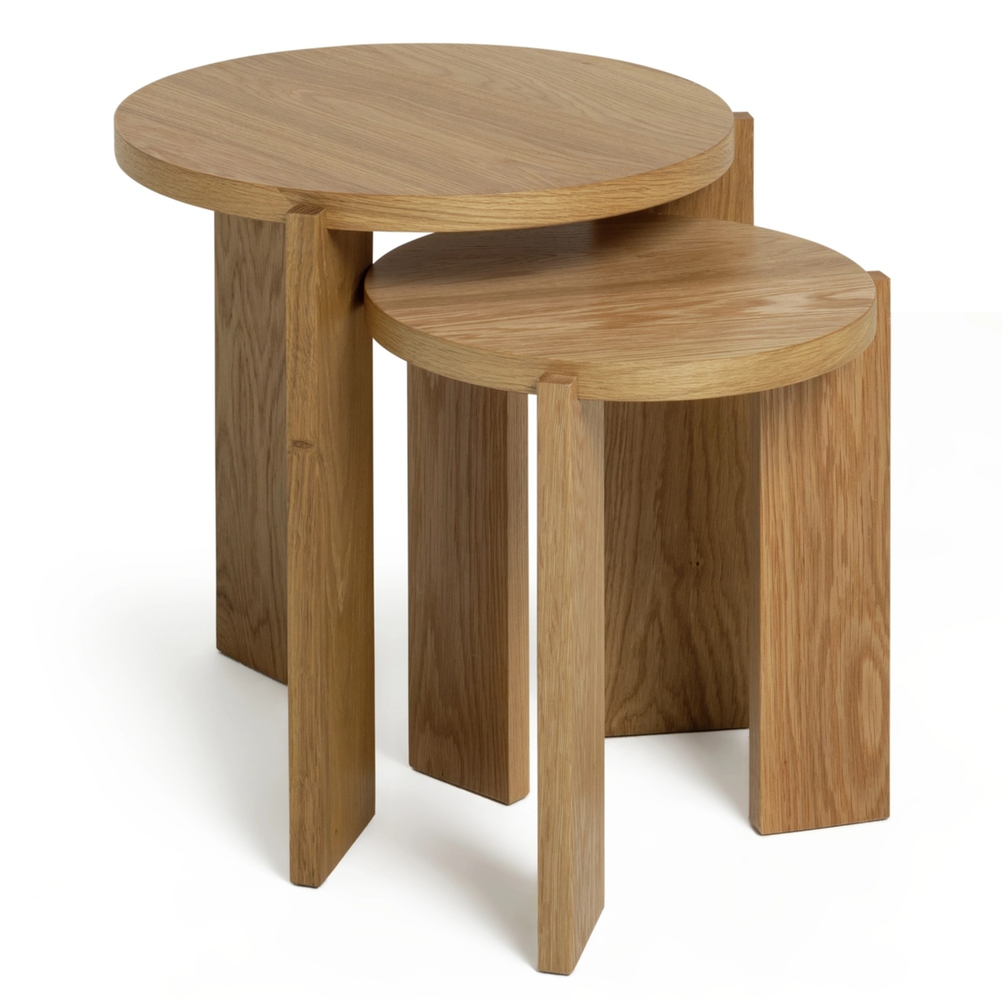 Habitat Xylo Solid Wood Nest of 2 Tables - Walnut