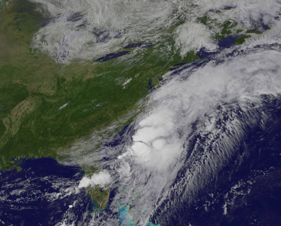 Tropical Storm Colin in the Atlantic Ocean