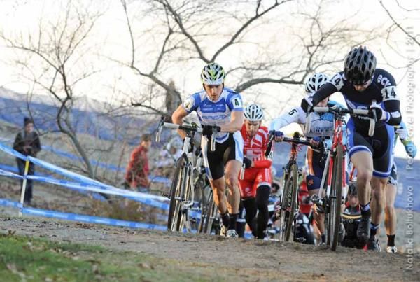 The lead group was huge for most of the race