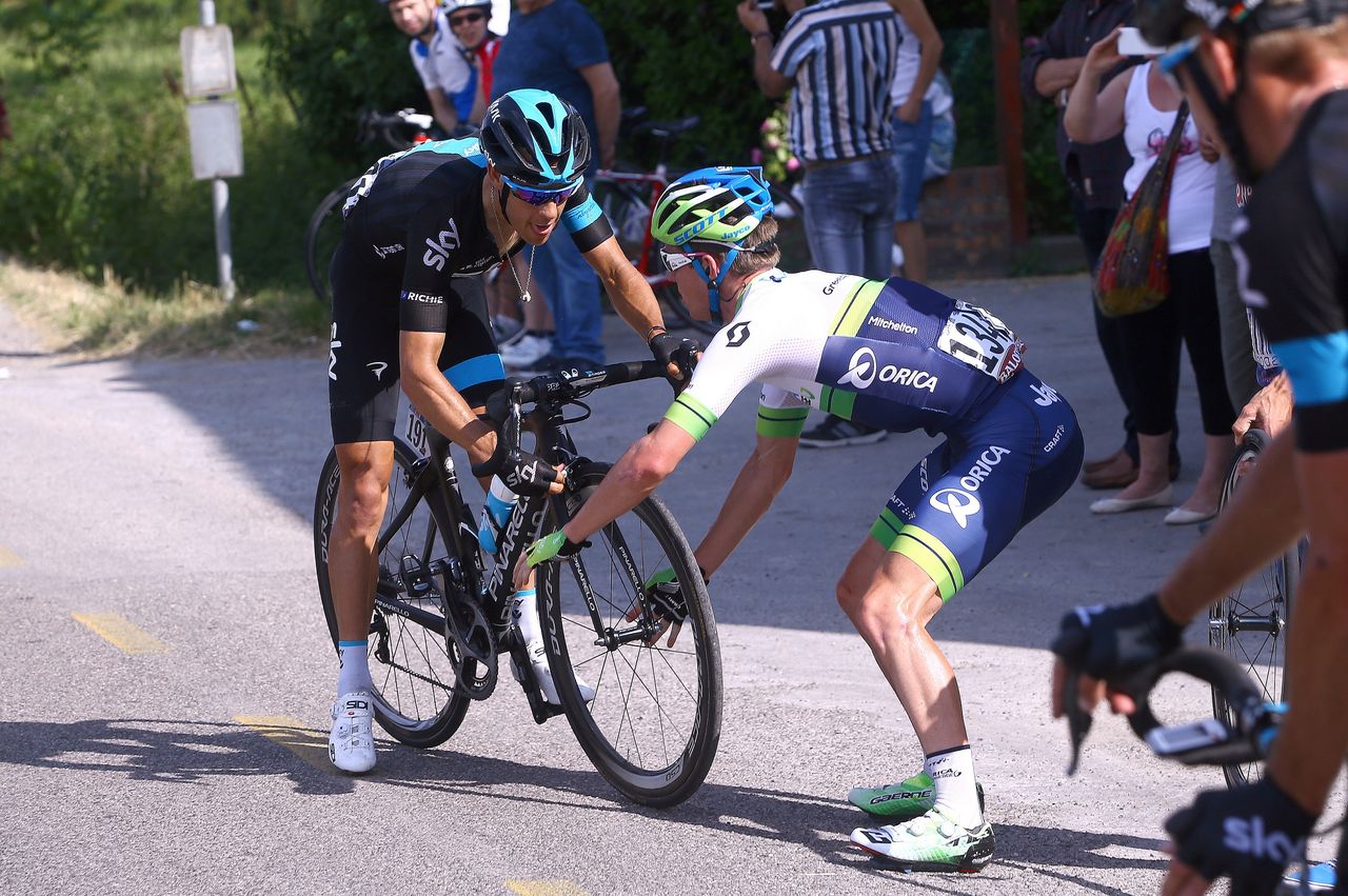 The most costly wheel change for Richie Porte in 2015
