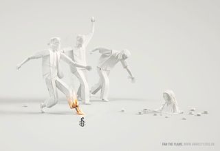 Fan the Flame print ad campaign