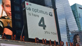 LG advertisement in Times Squre