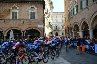 The neutral start on stage five of Tirreno-Adriatico 2025