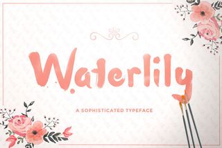 Free font: Waterlily