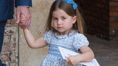 Princess Charlotte sassy - Prince Louis' christening 2018