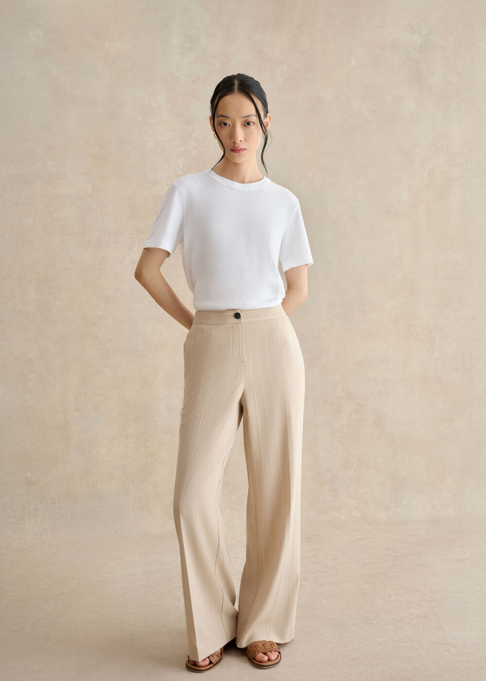 Hadley Pinstripe Trousers