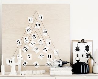This modern design is a refreshing take on traditional advent calendars