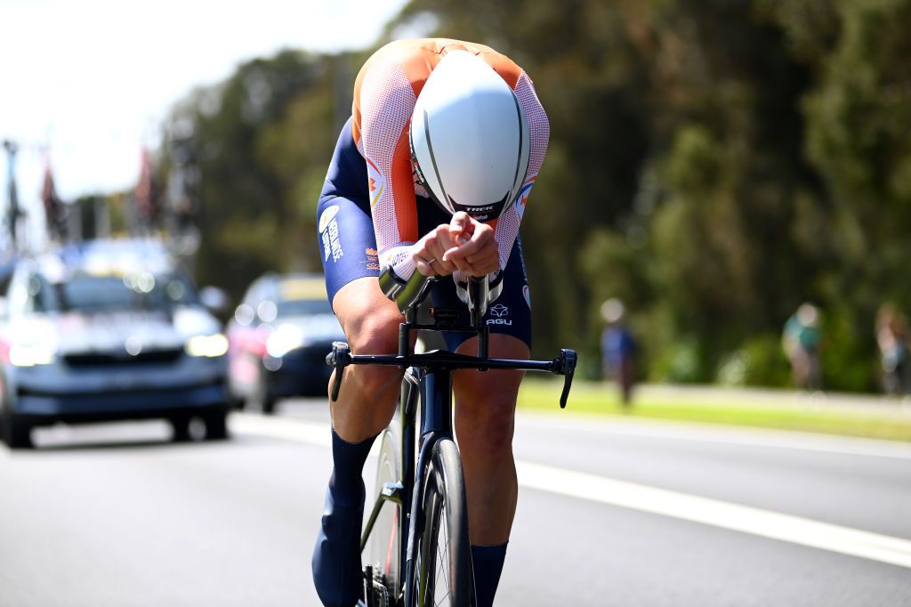 WOLLONGONG AUSTRALIA SEPTEMBER 18 Ellen Van Dijk of The Netherlands sprints during the 95th UCI Road World Championships 2022 Women Individual Time Trial a 342km individual time trial race from Wollongong to Wollongong Wollongong2022 on September 18 2022 in Wollongong Australia Photo by Tim de WaeleGetty Images