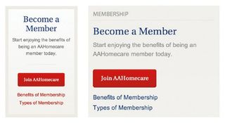 Components at work on American Association for Homecare