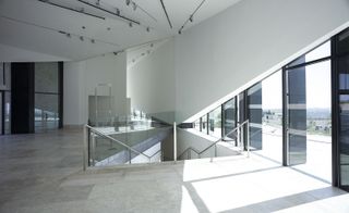 There is no perimeter wall to the museum and visitors can enjoy sweeping views of the surrounding nature