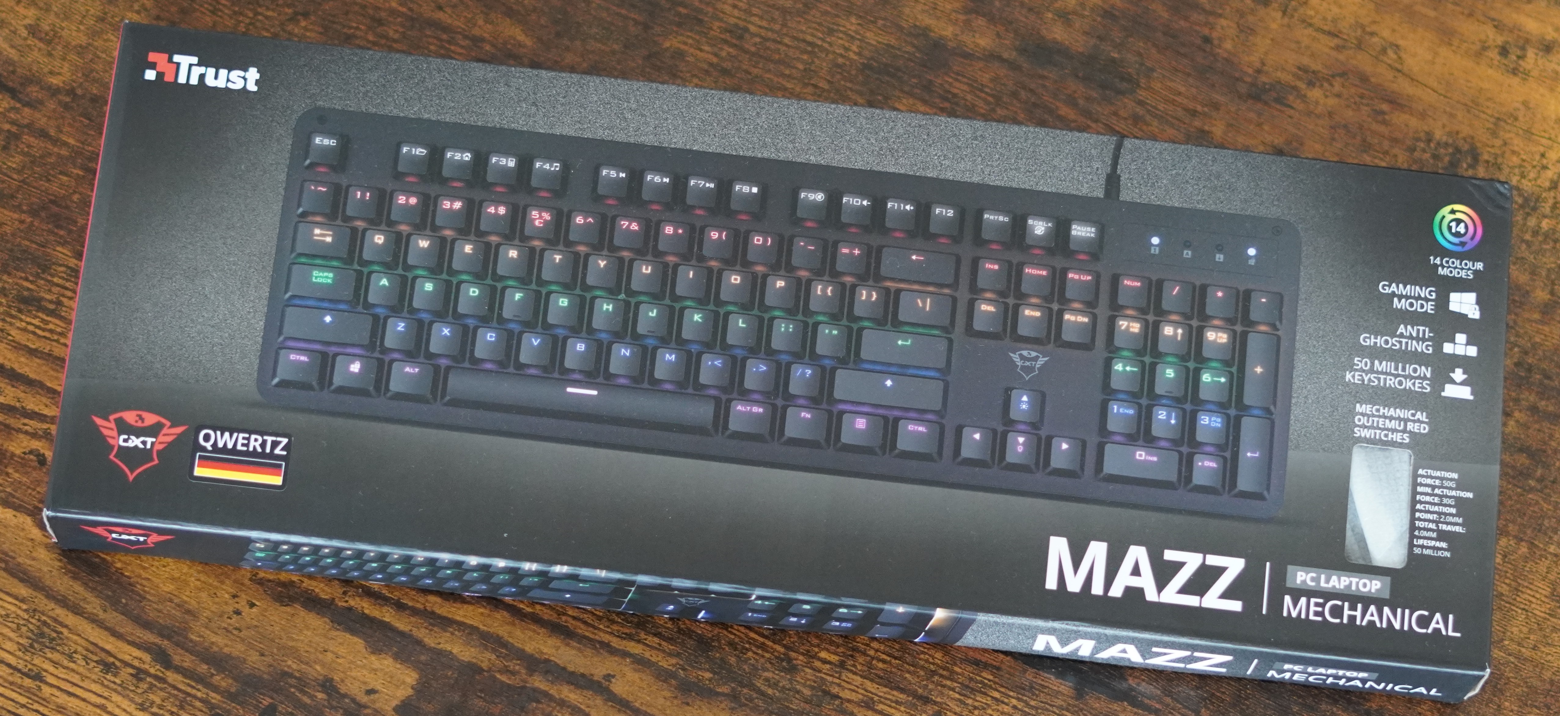 Trust Tastatur Verpackung