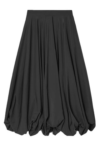 Balloon-Hem Maxi Skirt