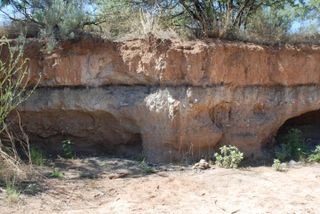 This archaeological site in Arizona in the U.S. shows evidence of an impact from a comet. 