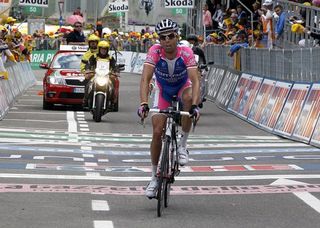 Danilo Hondo (Lampre - Farnese Vini) finished second, 36 seconds down on Monier.