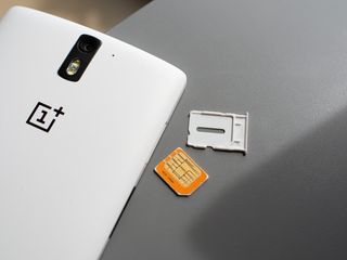 OnePlus One with SIM cards