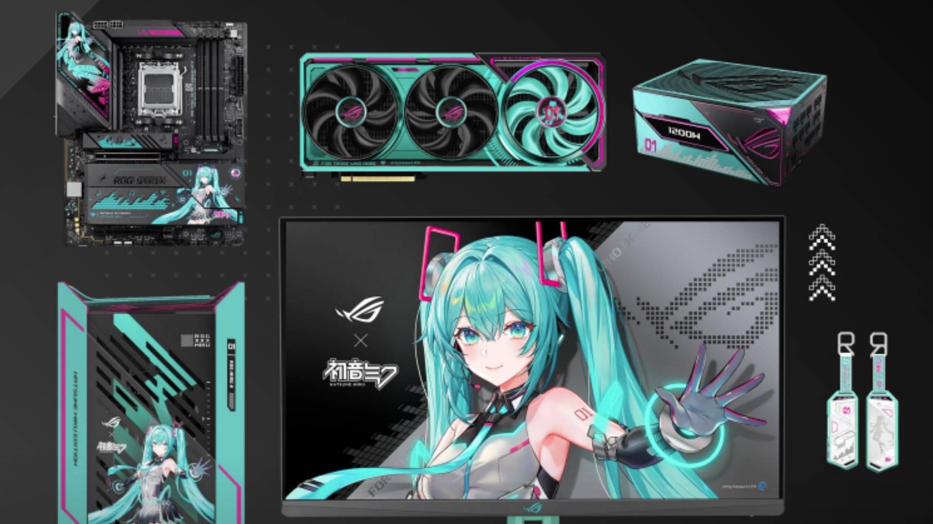 Asus has unveiled more Hatsune Miku PC tech at Gamescom, and my