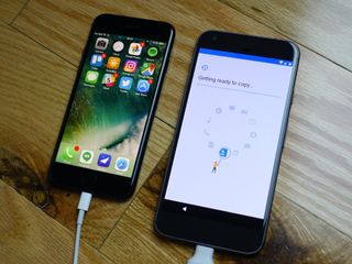 Google Pixel, iPhone transfer