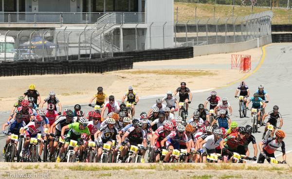 Pack riding at Laguna Seca
