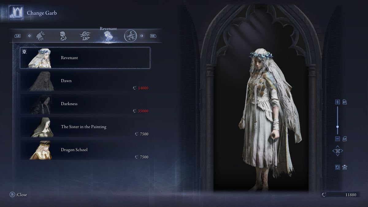 Elden Ring Nightreign outfits - Revenant