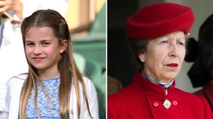 Princess Charlotte has a better chance of securing this position than her great-aunt. Seen here are Princess Charlotte and Princess Anne at different occasions.
