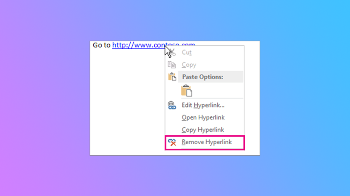 How to remove hyperlinks in Excel