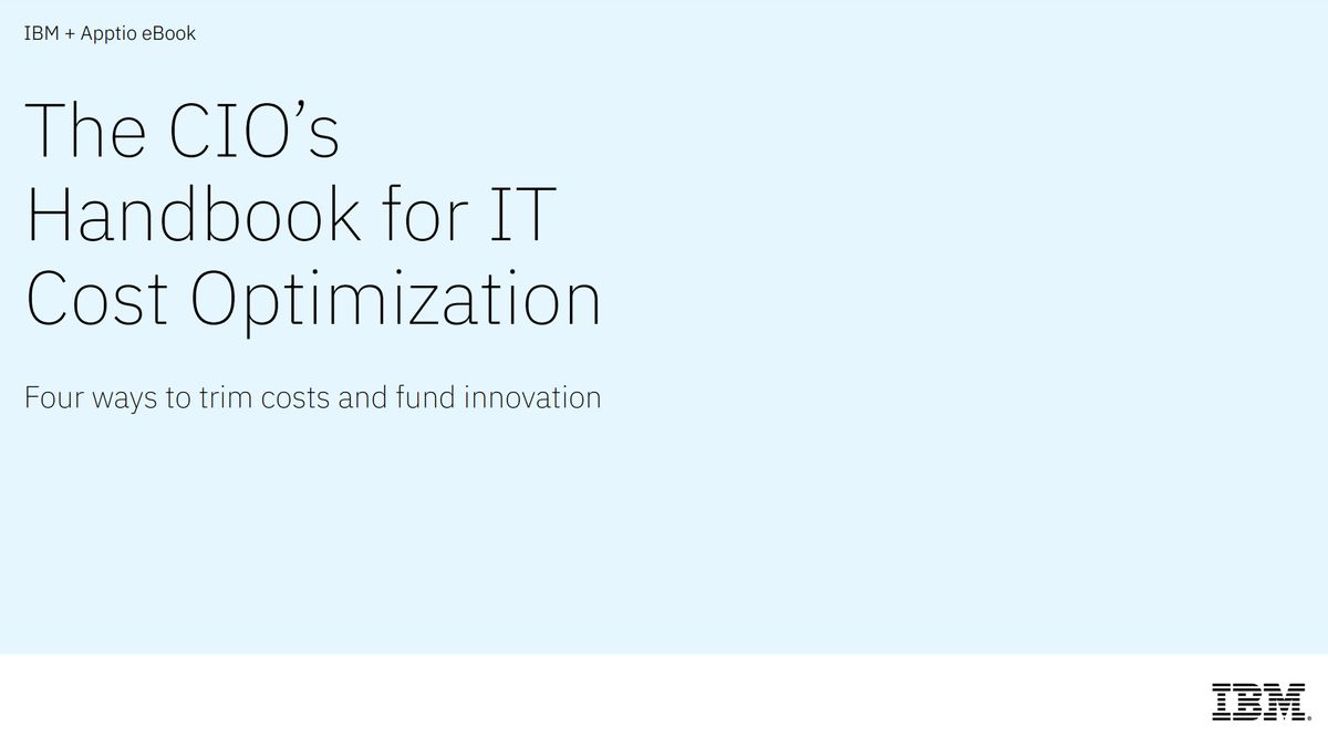 An IBM eBook with four ways for cost optimization and innovation in your IT financial management