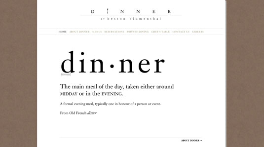 Drupal websites: Dinner with Heston