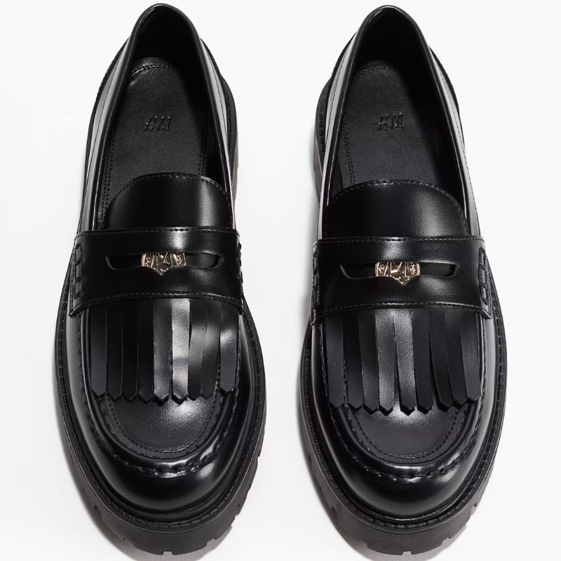 black loafers from H&amp;amp;M