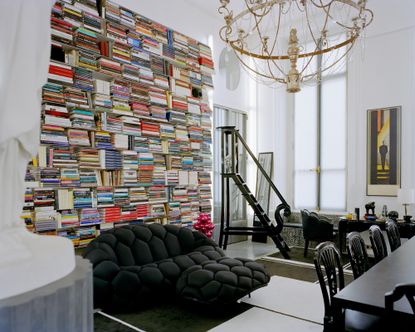 Interior of Karl Lagerfeld apartment in Paris