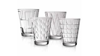 Villeroy & Boch dressed up water glasses, each with a different pattern