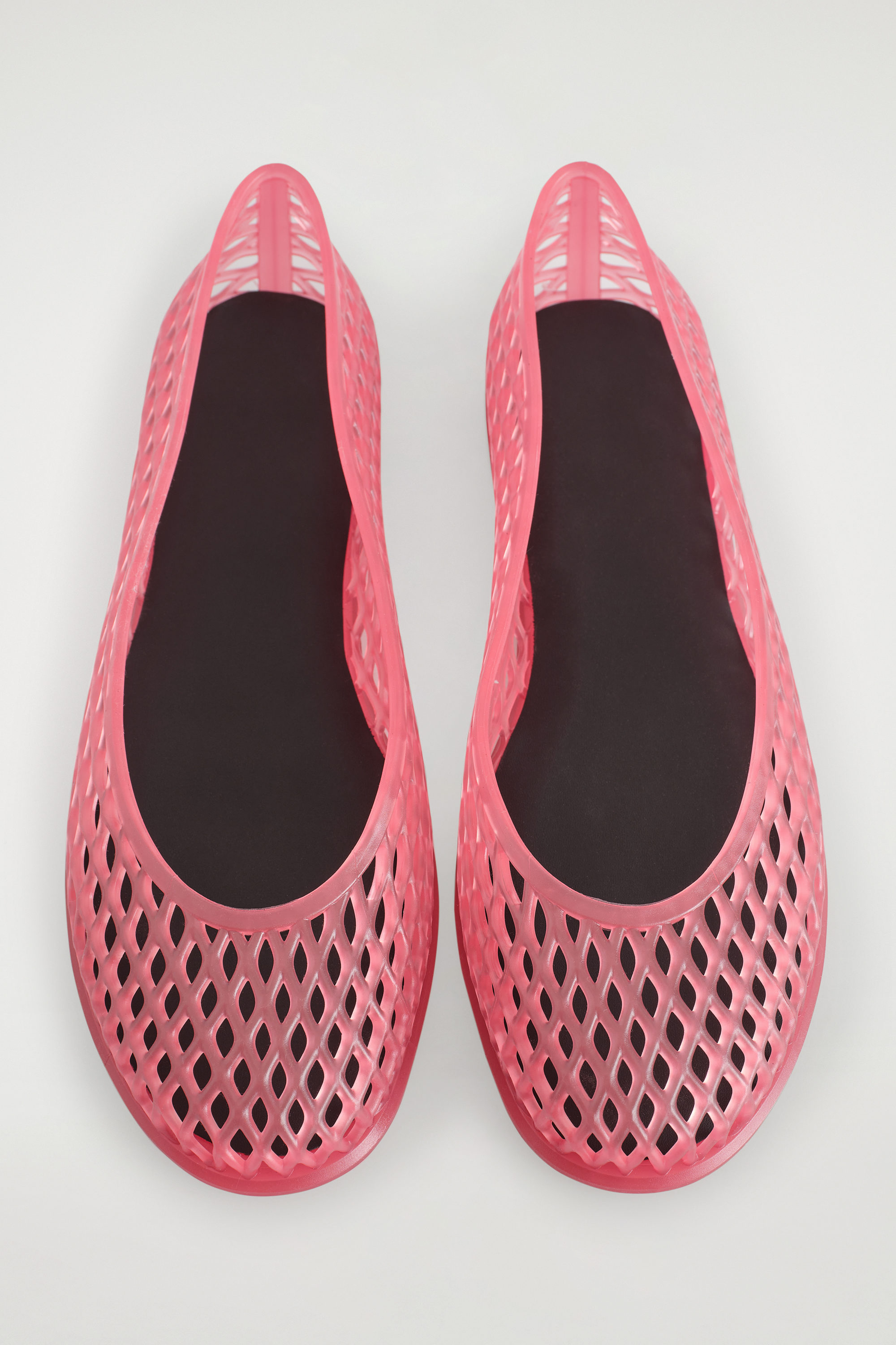 Cut-Out Jelly Ballet Flats