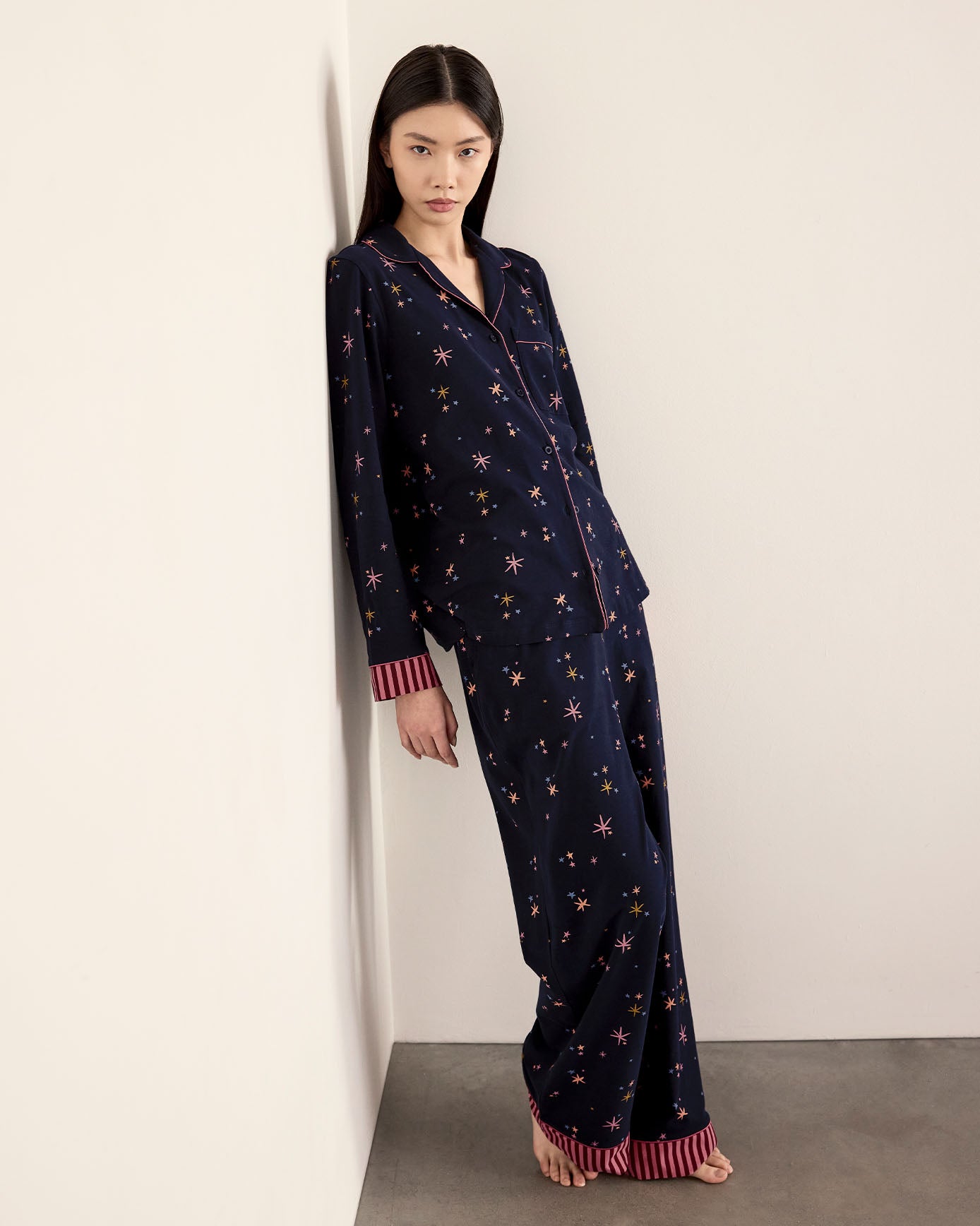 Organic Cotton Starlight Print Long Pyjama Set