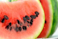 Watermelon Slice Full Of Black Seeds