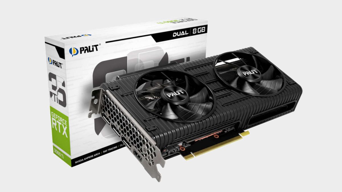 Palit RTX 3060 Ti graphics card with box