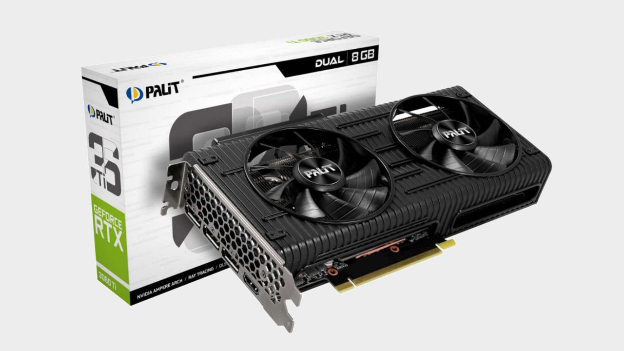 Palit RTX 3060 Ti graphics card with box