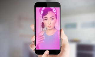 Glowing Pink Flower Crown