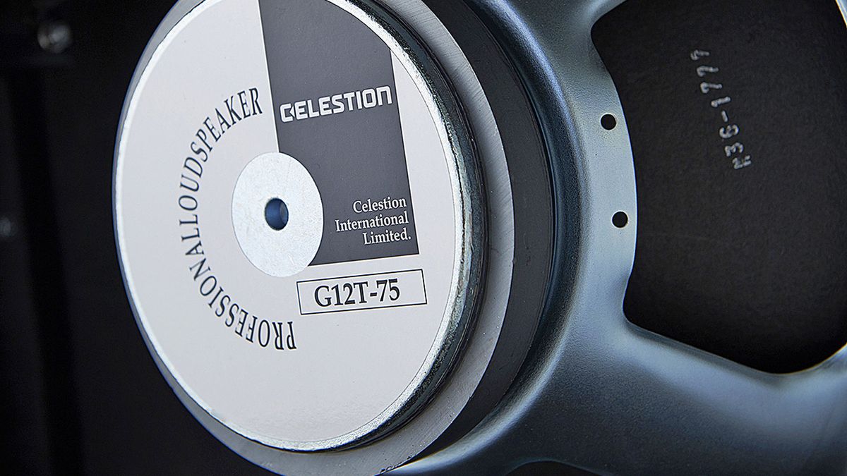 The business end - the Archon 25 uses two 5881 power valves to drive a Celestion G12T-75 speaker