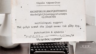 Thesis typewriter font