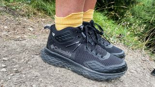 the Columbia Konos TRS OutDry Mid Shoe on foot