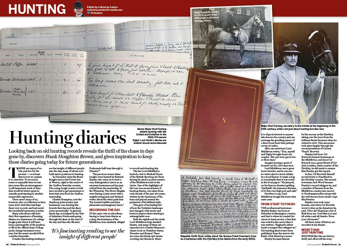 HT 3.5p hunting diaries feature