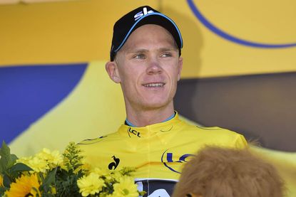 Chris Froome on stage three of the 2015 Tour de France
