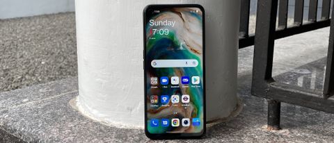 OnePlus Nord CE 2 Lite 5G front view with the display turned on