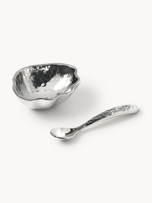 Salt & Pepper Shells Isla With Spoons, Set of 4