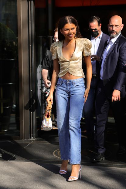 Zendaya Wows at Louis Vuitton’s Paris Fashion Week Show in a Double