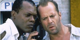 Samuel L. Jackson, left, and Bruce Willis in Die Hard with a Vengeance