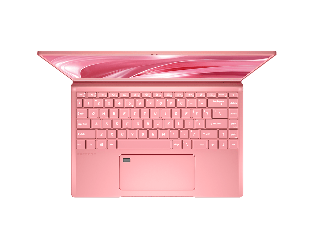 MSI Prestige 14 Rose Pink top